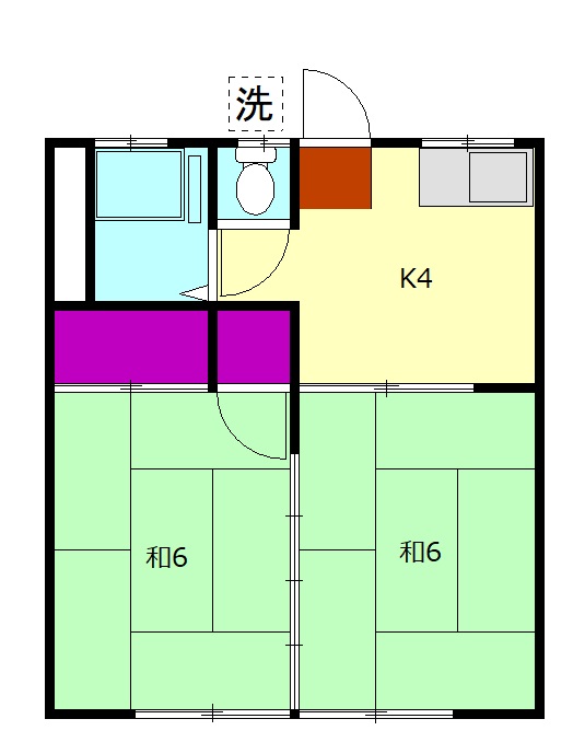 守屋アパートの間取り