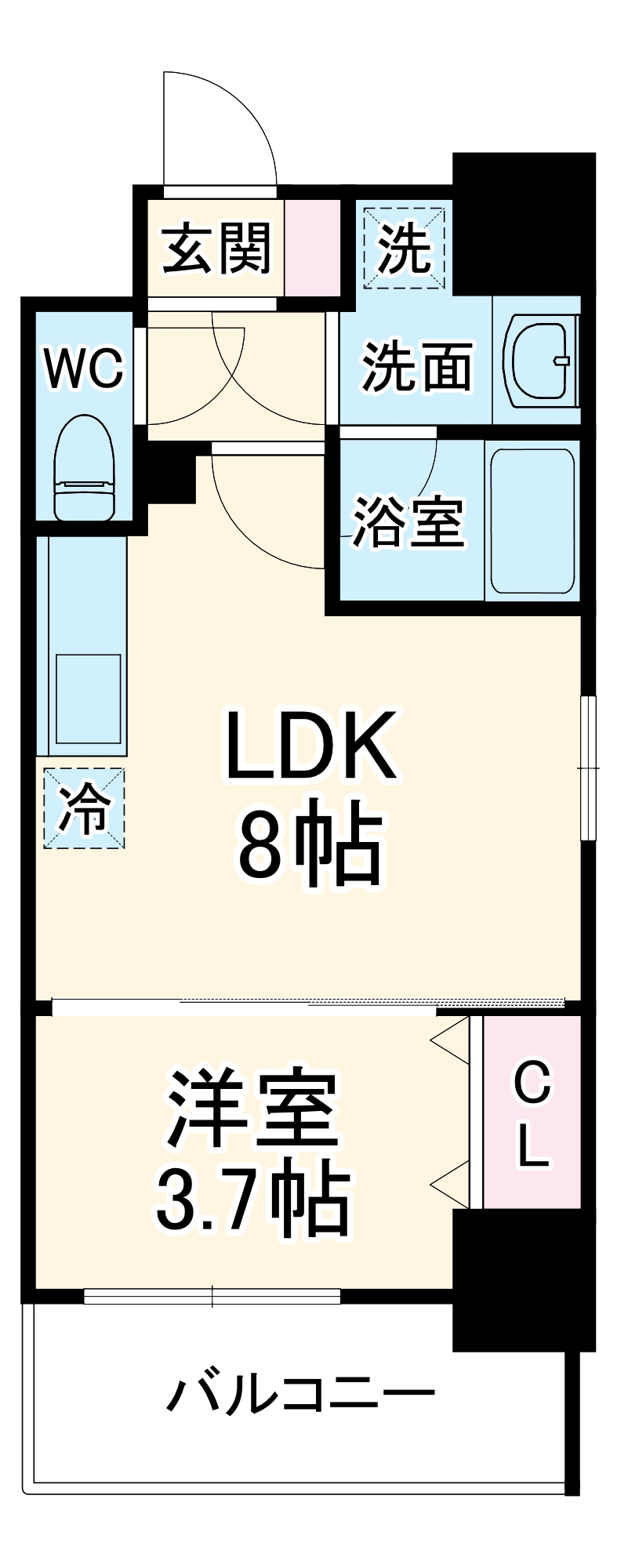 グランドゥール名駅西(旧ルネフラッツ名駅西)の間取り