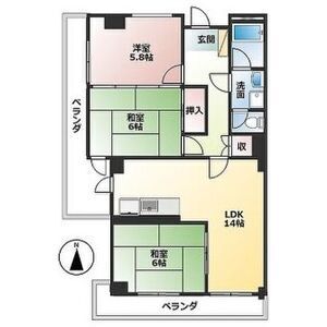 中央タワーズ Riho大垣の間取り