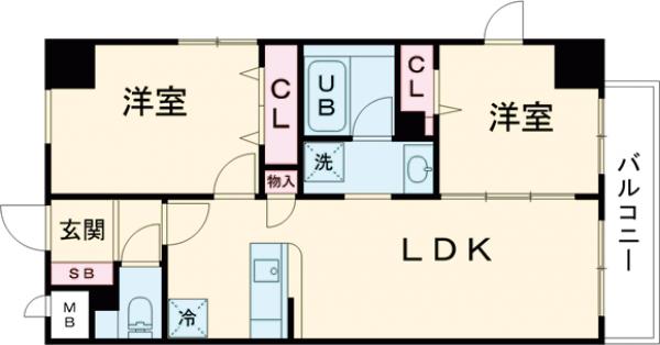 JU TOWER FRONT 亀沢の間取り