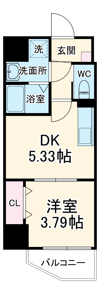 ドゥエリング緑橋の間取り