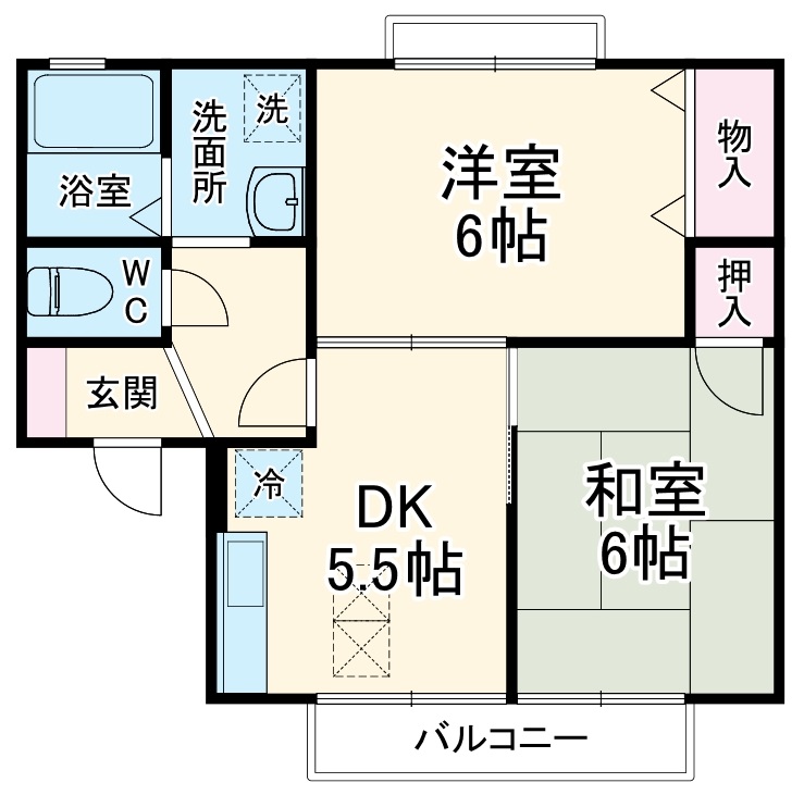 ボーヌファム Ⅰの間取り