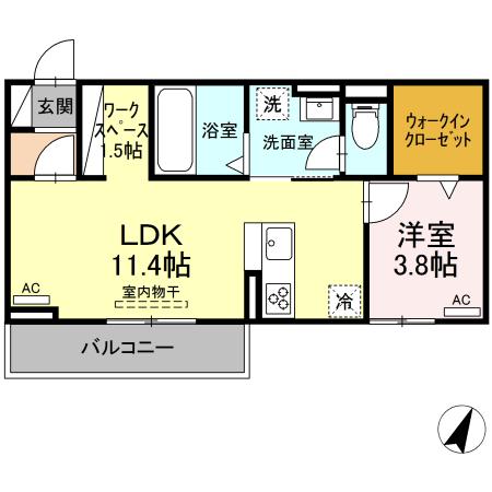 D-square四ツ谷の間取り