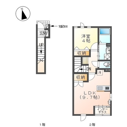 ディアベルジュⅡの間取り