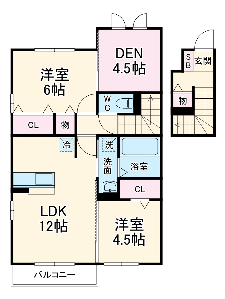 セタンドール緑町の間取り