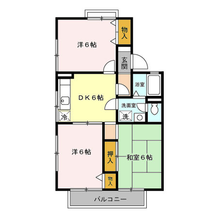 セジュール Ⅰの間取り