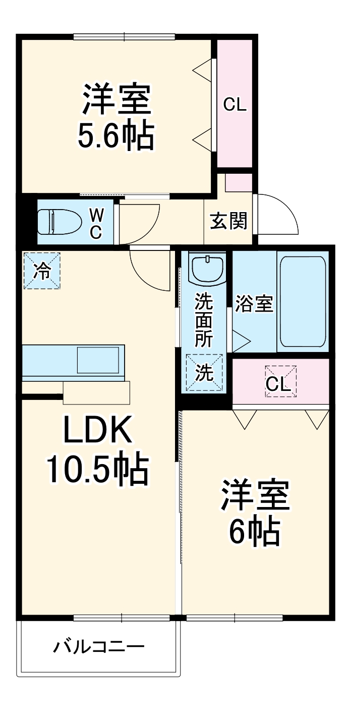 カーサグランデ南川崎の間取り
