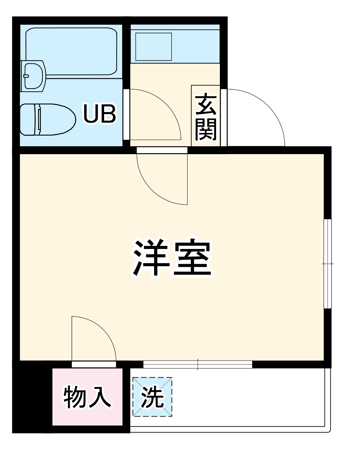 シャンテ川口の間取り
