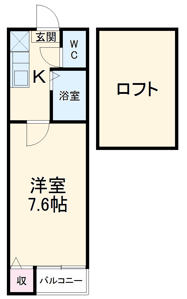 レミオロメン・106号室の間取り