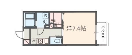 MELDIA新狭山Ⅱの間取り