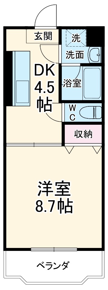アムールARAKUⅡの間取り