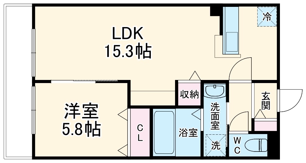 エクセル清水ヶ丘の間取り