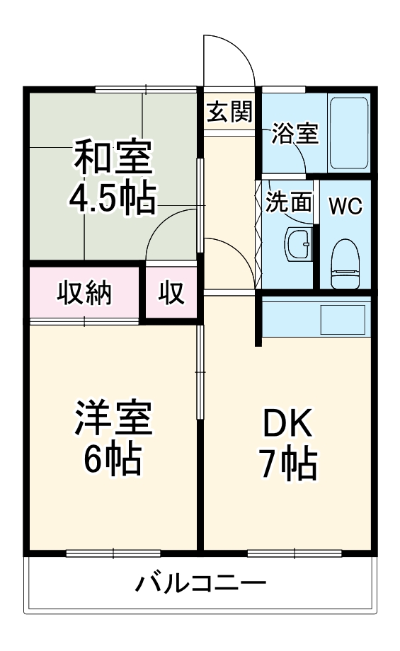 シティハイムワタナベの間取り