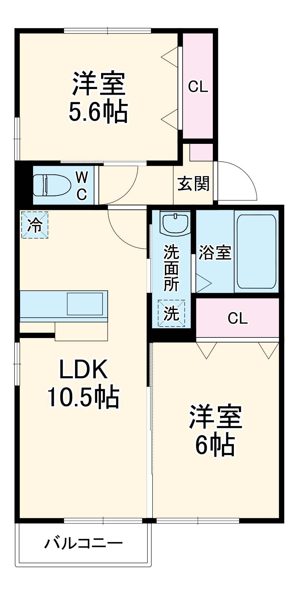 カーサグランデ南川崎の間取り