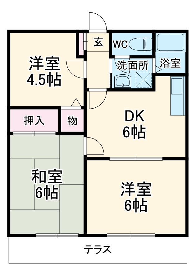 ハイツ田園の間取り