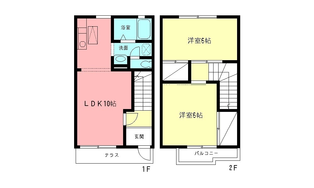 クレスト田代Bの間取り