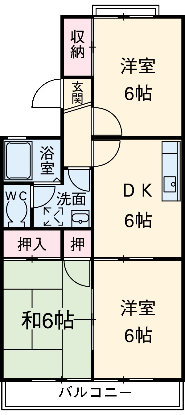 ファーストコーポⅡの間取り