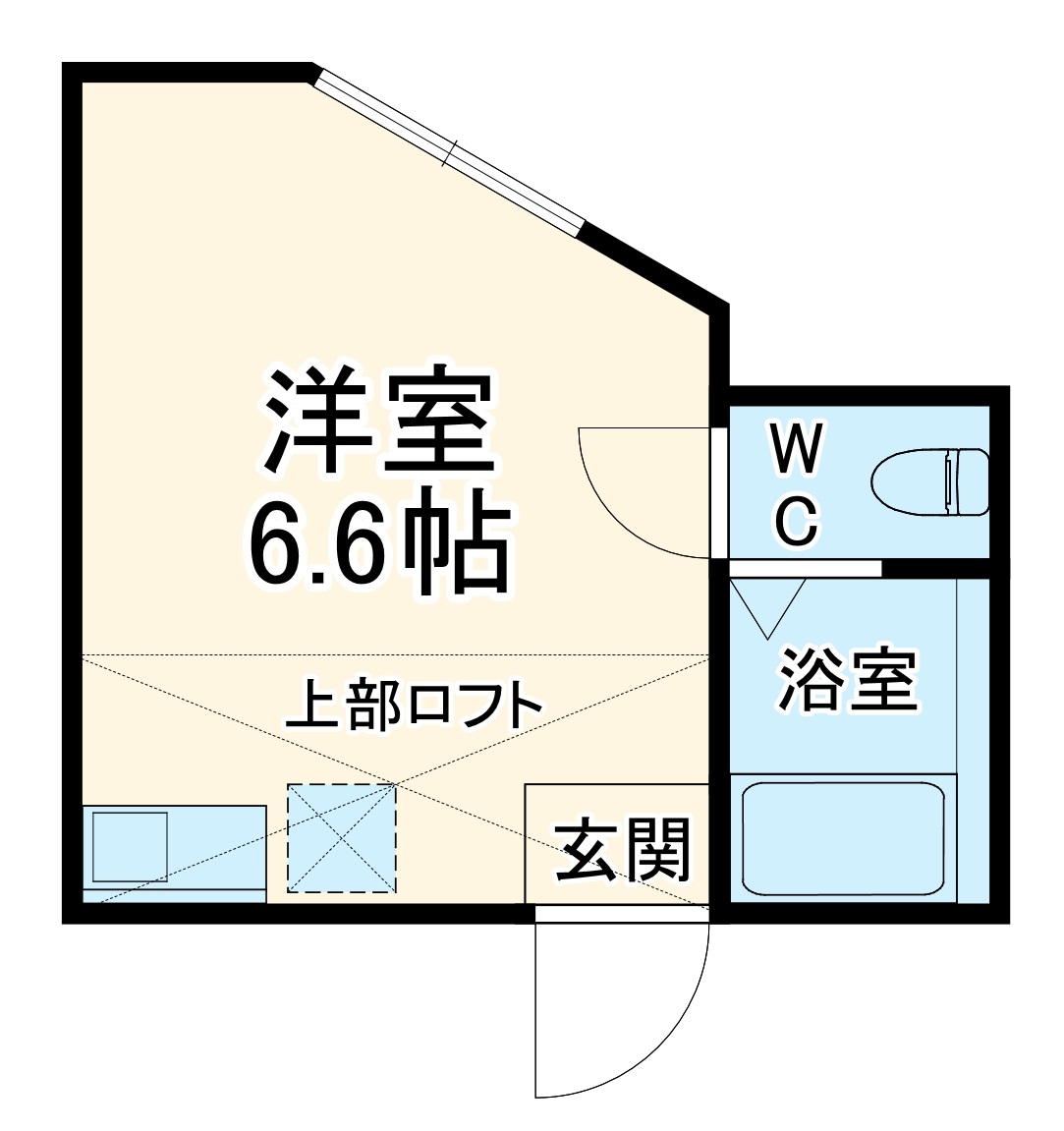 ユナイト戸塚アルベルティーの間取り