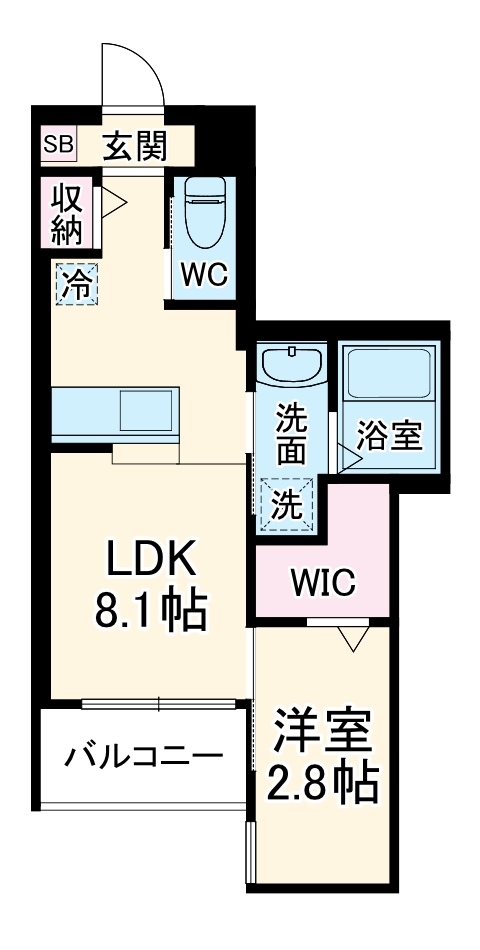 リアコート豊中II SOUTHの間取り