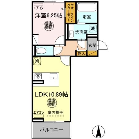 ラヴィクレエ袖ヶ浦 Ⅱの間取り