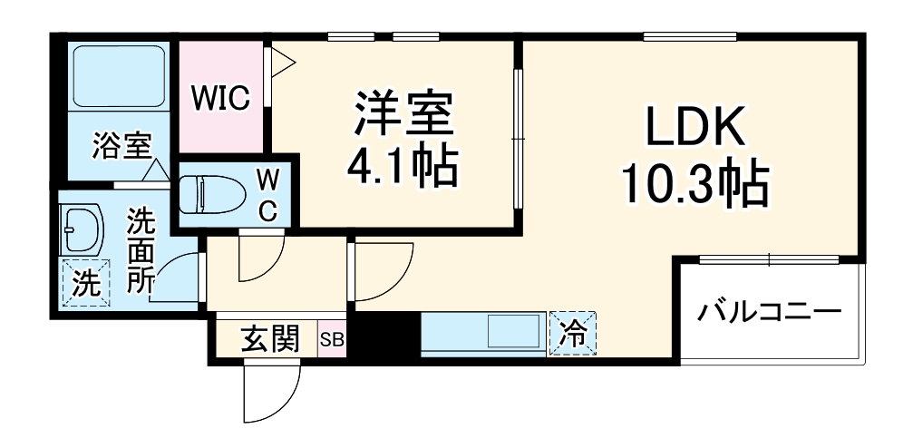 Cherim元中村の間取り