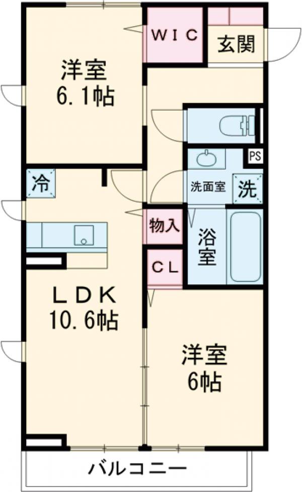 D-roomさくらの間取り