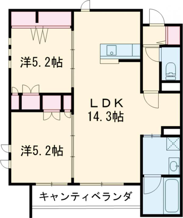 アレーズ池上の間取り