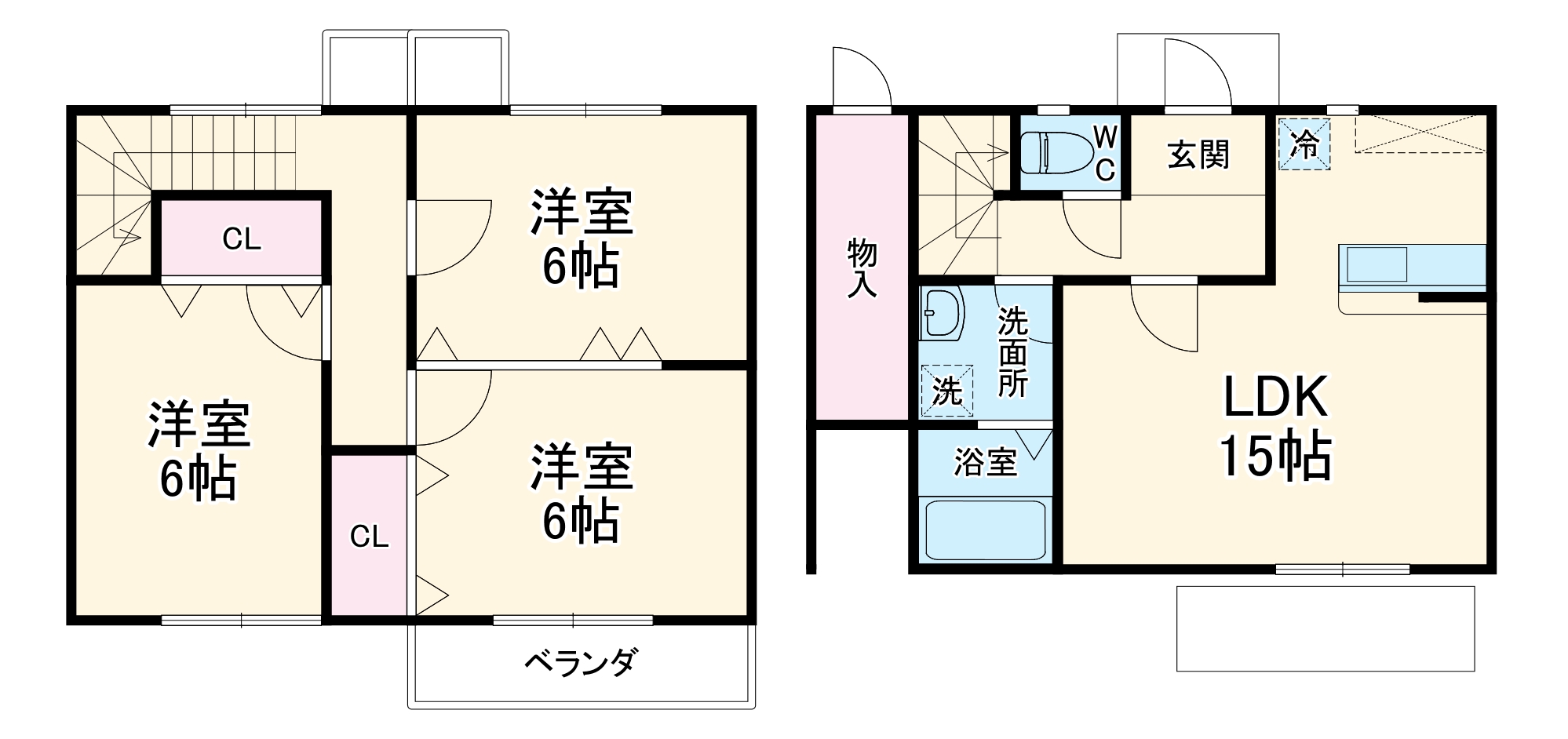 デタッチドハウスの間取り