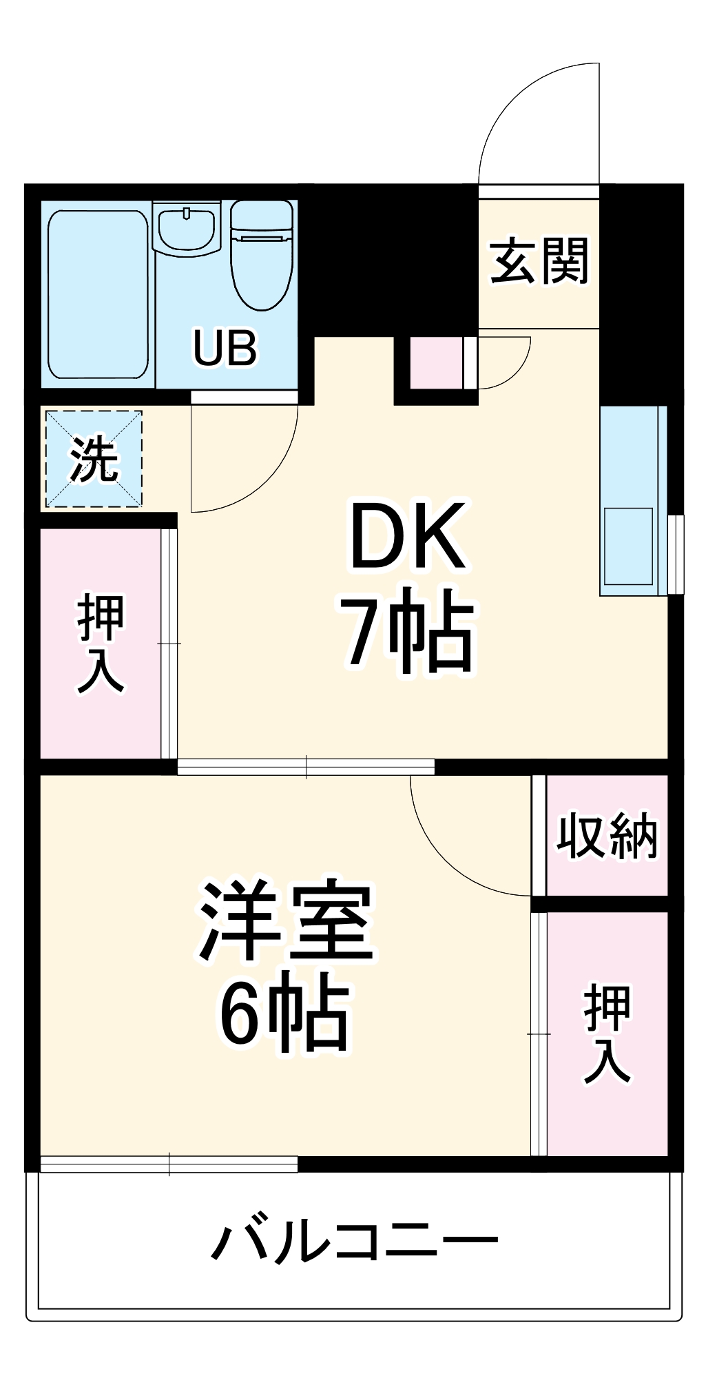 パシフィックコーポ2の間取り