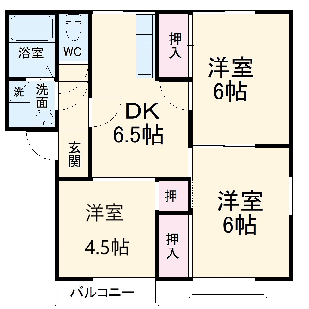カーサボナールAの間取り