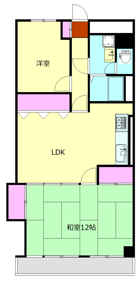 サンハイツ小田原の間取り