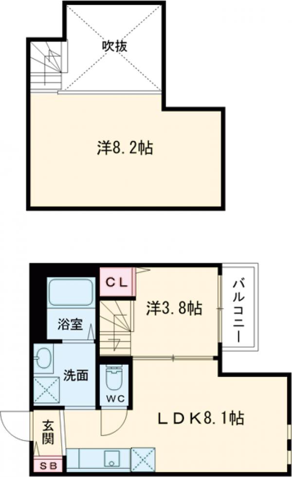 DreamStage箱崎Felizの間取り