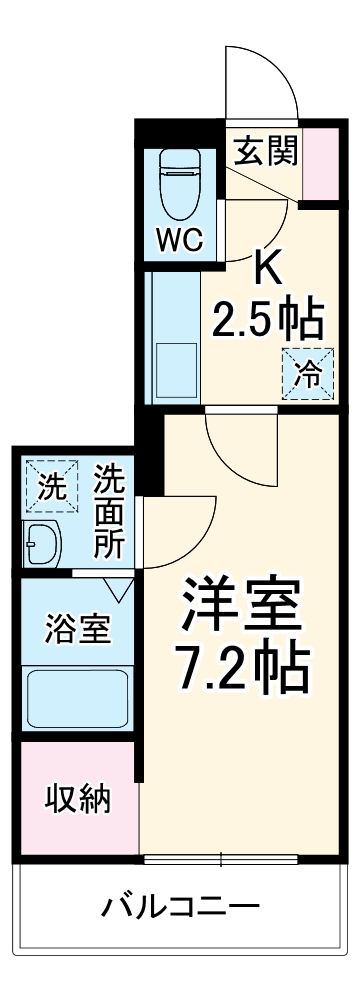 ウェルデンスD-stay Bの間取り