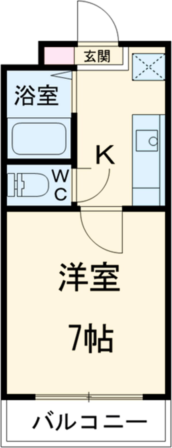 みくもハイツの間取り