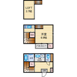 ハーモニーテラス江向町の間取り