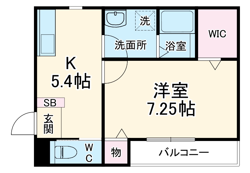 エミュール古川橋の間取り