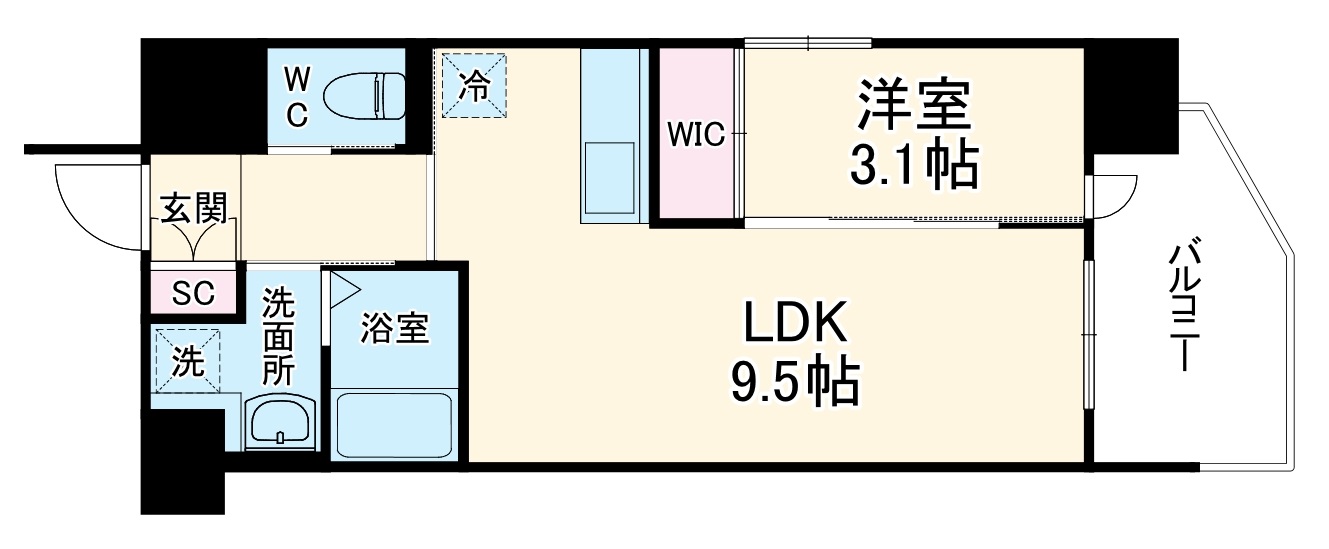 Luxe門真Ⅱの間取り