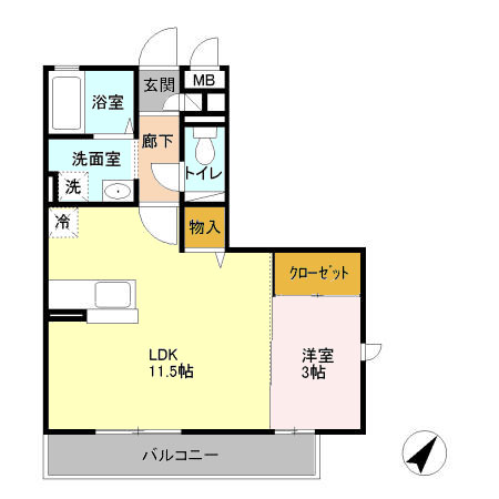 レジュウィールの間取り