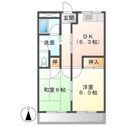 コーポアイランドの間取り