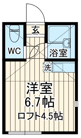 ユナイト妙蓮寺K’sSouthの間取り