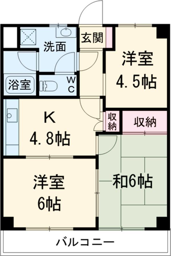 ハーモニー南林間の間取り