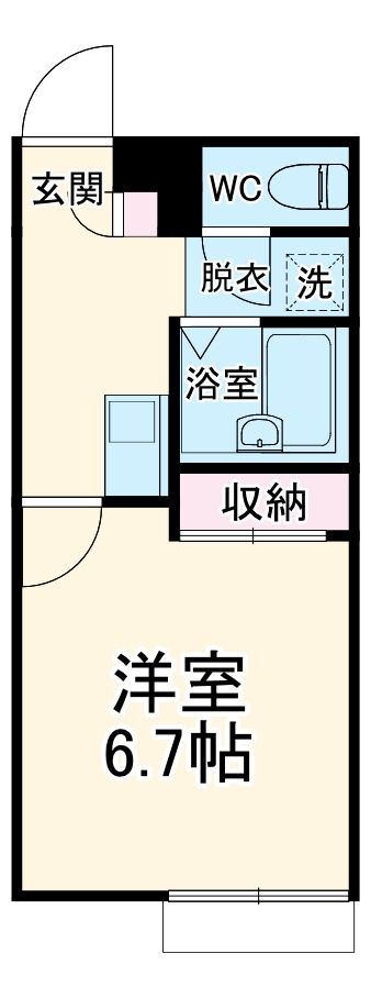 レオパレスベイラインそがの間取り