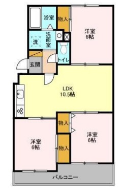 ヴェラクレスト壱番館の間取り