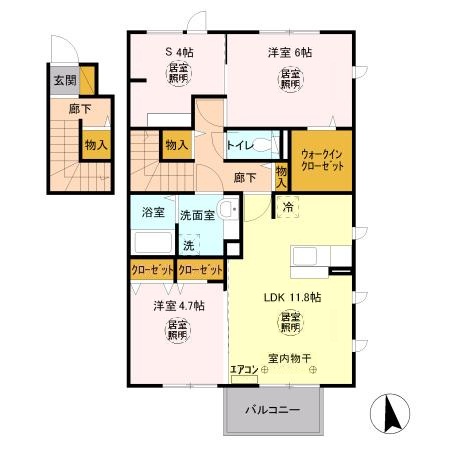 シエルツリーⅢの間取り
