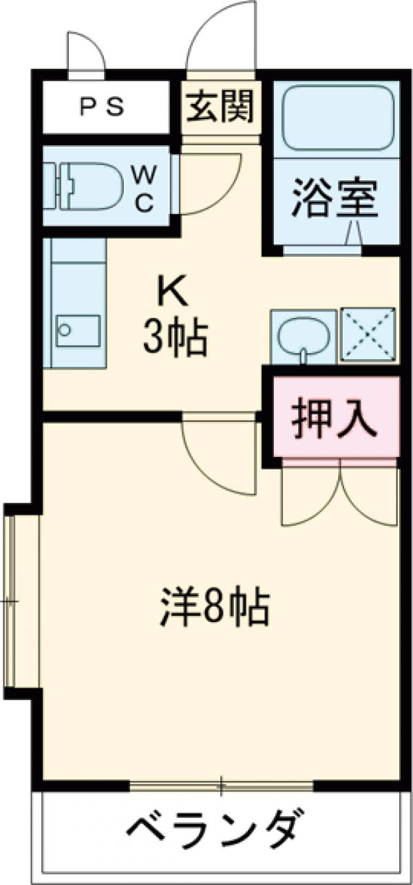 オカダハイツⅡの間取り