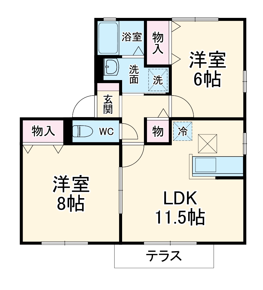 ウィンドワードAの間取り