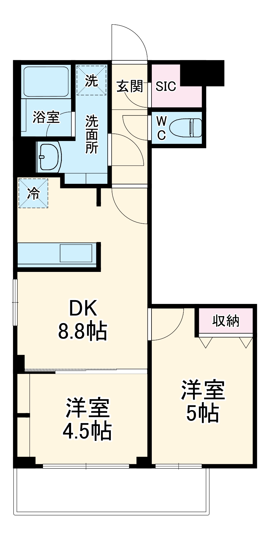 Ｓ－ＲＥＳＩＤＥＮＣＥ北戸田の間取り