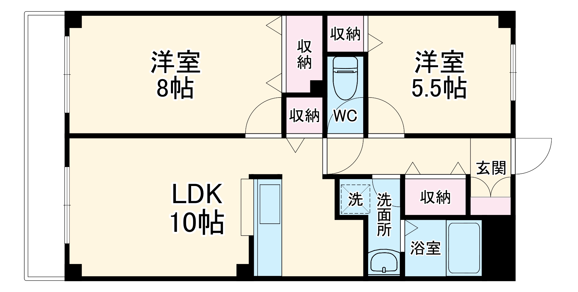 グレースコート鶴ヶ島の間取り