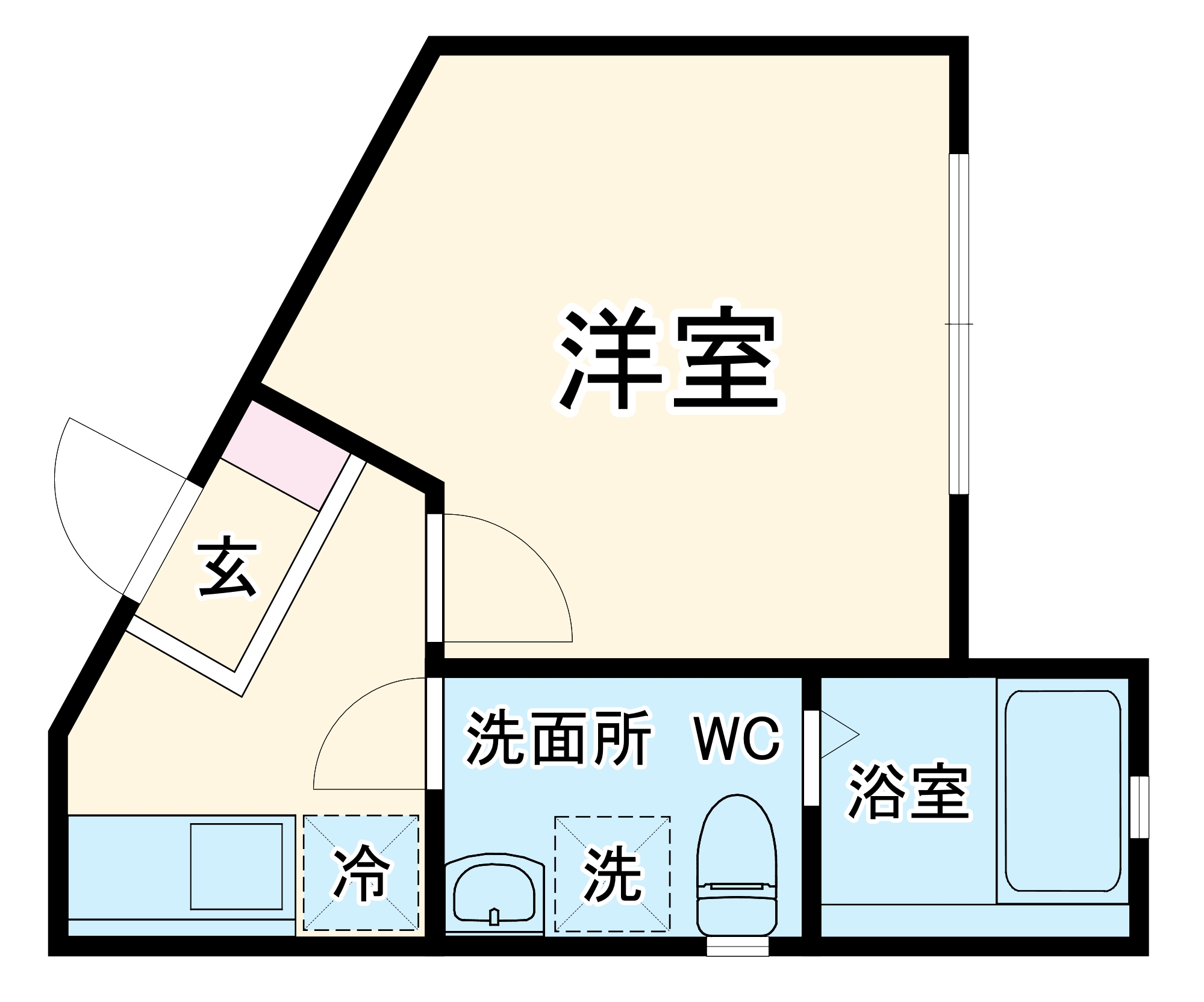 モンステラ羽沢の間取り