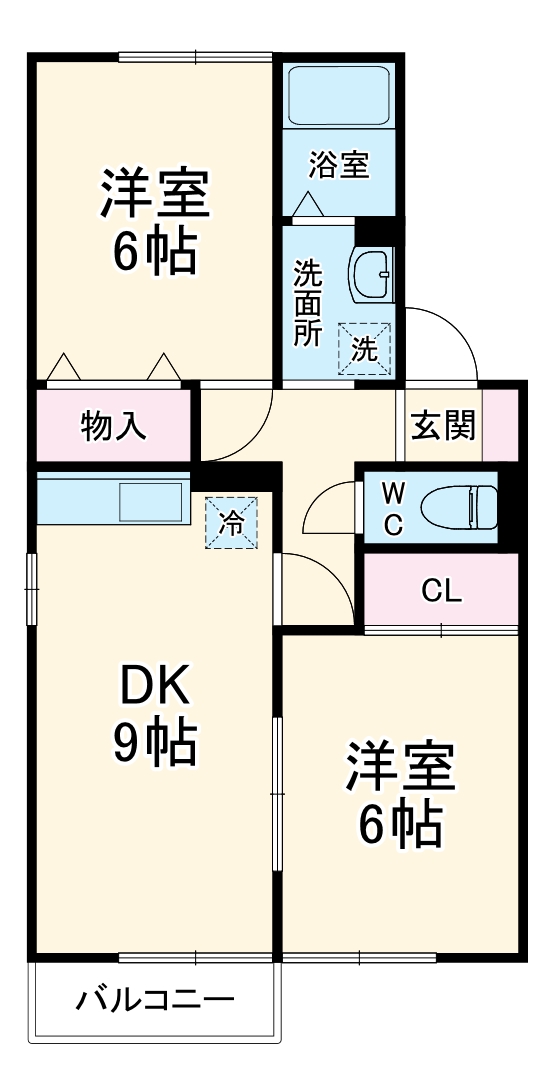 ボナールAの間取り